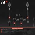 A-premium Set Of 4 Front Inner Outer Tie Rod End Kit Compatible With Hyundai Accent 2000 2001 2002 2003 2004 2005