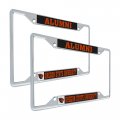 Oregon State University Beavers License Plate Frame Officially Licensed Metal Car Tag Holder Alumni Black Background 2 Pack 6 