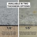 Mohawk Home 5 X 7 1 8 Low Profile Non Slip Rug Pad Felt Rubber Gripper Great For High Traffic Areas -safe All Floors