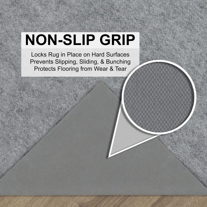 Mohawk Home 5 X 7 1 8 Low Profile Non Slip Rug Pad Felt Rubber Gripper Great For High Traffic Areas -safe All Floors