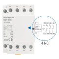 Baomain Ac Contactor 40a Coil 4 Pole Normally Closed Universal Circuit Control 35mm Din Rail Mount Ce Listed Bct-40 04 4nc