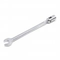 Uxcell 15mm Swivel Head Combination Socket Spanner Wrench Auto Car Repairing Tool