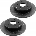 Motorbymotor 281mm Rear Brake Kit Rotors And Ceramic Pads Fits For 2006-2018 Toyota Rav4 2010-2012 Lexus Hs250h E-coating 