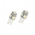 Uxcell 10pcs White T10 Wedge Led 5 Surface Mount Device Light Bulbs 5050