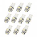 Uxcell 10pcs White T10 Wedge Led 5 Surface Mount Device Light Bulbs 5050