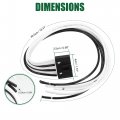 Motoforti Blower Plug Wire Harness Pigtail 7 14awg Motor Resistor Connector For Gmc Sierra 1500 1999-2005 Plastic 645-702 Black