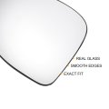 Car Rearview Left Driver Side Mirror Glass Replacement W Backing Plate Convex Heated White For Renault Twingo 2007-2009 Thalia