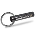 Dodge Scat-pack Black Real Carbon Fiber Custom Designed Tube Style Key Chain
