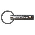 Dodge Scat-pack Black Real Carbon Fiber Custom Designed Tube Style Key Chain
