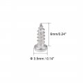 Uxcell 2x6mm Self Tapping Screws Phillips Pan Head Screw 316 Stainless Steel Fasteners Bolts 50pcs