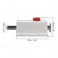 Uxcell Door Bolt Lock 2-inch Plastic Sliding Barrel Keyless Latch With Switch Button 8 Pcs White