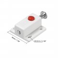 Uxcell Door Bolt Lock 2-inch Plastic Sliding Barrel Keyless Latch With Switch Button 8 Pcs White