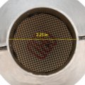 Universal High Flow Catalytic Converter 2 25 In Inlet Outlet Front Cat Convertor Direct Fit With O2 Port And Heat Shield Epa