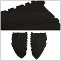 Auto Dynasty Pair Black Front Door Panels Card Armrest Leather Cover Part Compatible With Honda Pilot 09-15