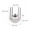 Uxcell M5 T Slot Nuts Roll In Spring T-nut With Ball Carbon Steel For 4040 Series Aluminum Extrusion Profile Rail 8mm 30pcs
