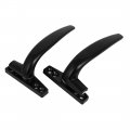 A Casement Window Aluminum Alloy Screw Fixed Locking Handle Grip Black Set 2 In 1 