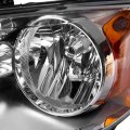 Hecasa Driver Side Headlight Compatible With 2011-2019 Dodge Grand Caravan 4-door Van 2008-2016 Chrysler Town Country Chrome