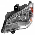 Hecasa Driver Side Headlight Compatible With 2011-2019 Dodge Grand Caravan 4-door Van 2008-2016 Chrysler Town Country Chrome