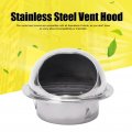 Air Vent Stainless Steel Cover Deflector Ceiling Fan Filter Ventilation Ducting Hose Covers Hemispherical Exterior Rainproof
