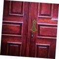 Homoyoyo Door Knockers Front Decor Security Heavy Duty Retro For Gate Zinc Alloy Knocker Household Decorate Handle Metal
