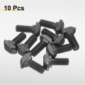 10pcs M5x12mm T Slot Drop-in Bolt Carbon Steel Hammer Head Bolts Shape Stud Sliding Screw For European Standard 20 Series
