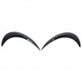 Headlight Eyebrowa Trima 1 Pair Left Right Gloss Black Eyebrow Cover Trim Abs Car Eyelids Stickers Exterior Decoration
