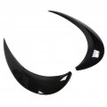 Headlight Eyebrowa Trima 1 Pair Left Right Gloss Black Eyebrow Cover Trim Abs Car Eyelids Stickers Exterior Decoration