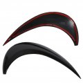 Headlight Eyebrowa Trima 1 Pair Left Right Gloss Black Eyebrow Cover Trim Abs Car Eyelids Stickers Exterior Decoration