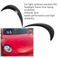 Headlight Eyebrowa Trima 1 Pair Left Right Gloss Black Eyebrow Cover Trim Abs Car Eyelids Stickers Exterior Decoration