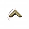 Uxcell Metal Book Corner Protectors Edge Cover Guard 21 X 5mm Bronze Tone 100pcs
