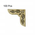 Uxcell Metal Book Corner Protectors Edge Cover Guard 21 X 5mm Bronze Tone 100pcs