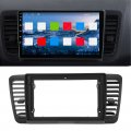 Qiilu Car Navigation Panel Framea Stereo Radio Fasciaa 9in Fascia Frame Replacement For Subaru Outback Legacy 2004a 2009