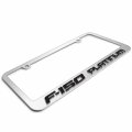 Ipick Image Made For Ford F-150 Platinum 3d Embossed Letters On Mirror Chrome Metal License Plate Frame