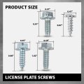 License Plate Screws 100 Each 8 Different For Japanese Cars Most Foreign Fit Bmw Benz Audi