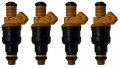 4pcs 1991-1994 Fits For Bmw 318i 318is 1 8l L4 19lbs Ev1 Fuel Injector 0280150714 0 280 150 714