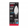 Satco S21281 06 5 5-watt Led E12 Light Bulbs 5000k 15000 Hour Rating Dimmable 6 Pack