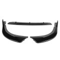 3pcs Stp-style Car Front Bumper Lip Spoiler Wing Body Kit Compatible With Optima S Sx Sxl 16-18 Glossy Black