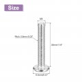Uxcell M5x30mm Flat Round Head Phillips Screws 10pcs 304 Stainless Steel Drive Machine Full Thread Bright Finish Furniture