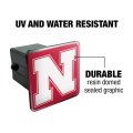 Graphics More University Of Nebraska Primary Logo Tow Trailer Hitch Cover Plug Insert 2