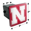 Graphics More University Of Nebraska Primary Logo Tow Trailer Hitch Cover Plug Insert 2