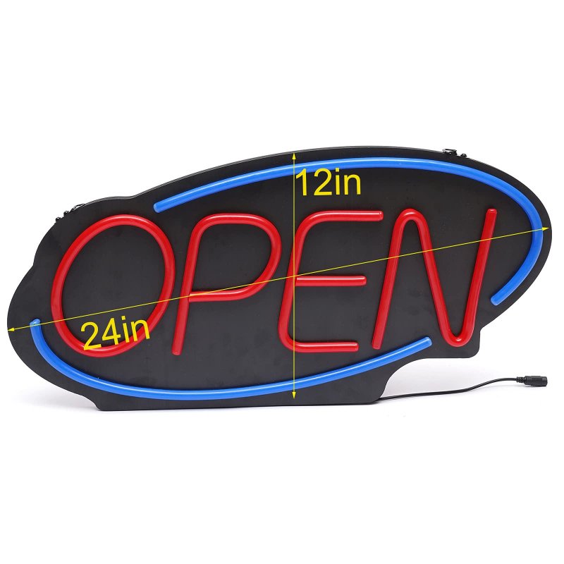 Neon Open Sign Led Light Fraternity Houses Window For Business Storefront Walls Office Shop Bar