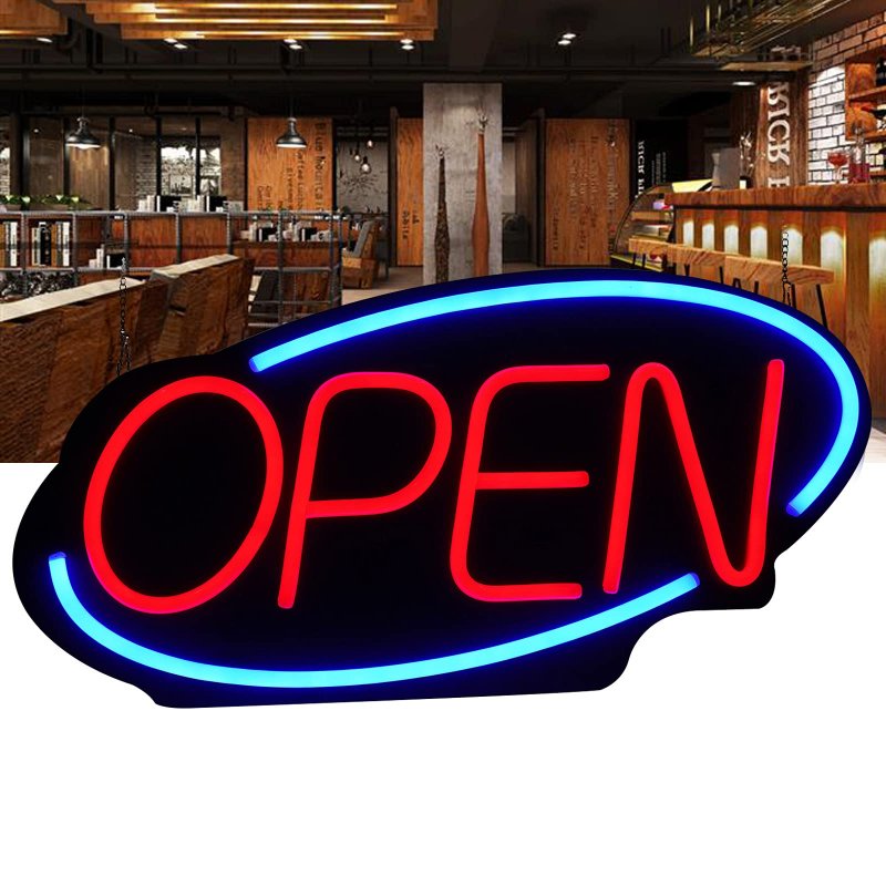 Neon Open Sign Led Light Fraternity Houses Window For Business Storefront Walls Office Shop Bar