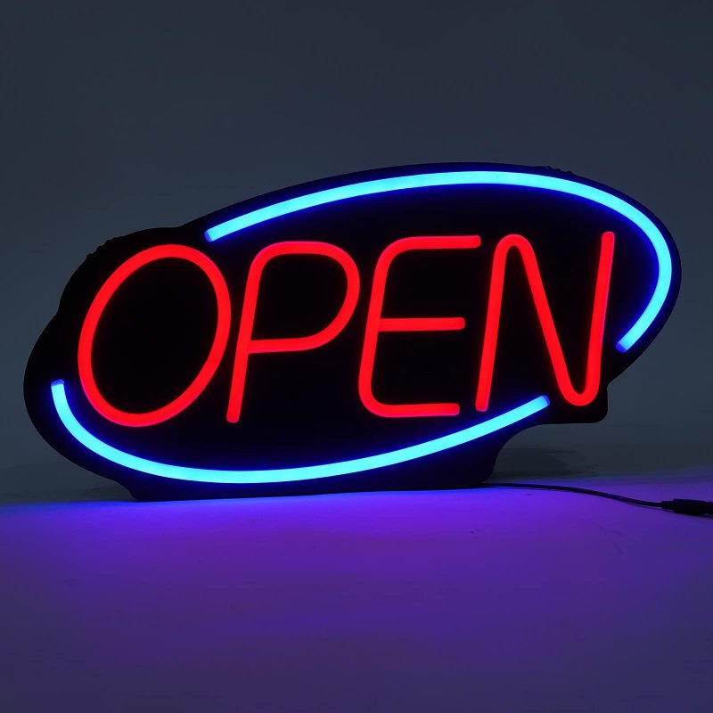 Neon Open Sign Led Light Fraternity Houses Window For Business Storefront Walls Office Shop Bar