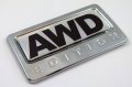 Car Chrome Decals Cbedi-awd Awd All Wheel Drive Edition Emblem With Domed Decal Auto Bike Badge
