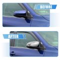 X Autohaux 1 Pair Car Exterior Chrome Plated Mirror Cover Top Half Mirrora Cover Cap Overlay For Toyota Camry 2012-2016