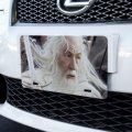 The Lord Of Rings Gandalf White Metal Vanity License Plate 6 In X 12 Aluminum Novelty Tag Uv And Water Resistant Officially 