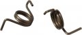 Orange Cycle Parts Silver Footpeg Springs Pair For Left And Right Side Applications 
