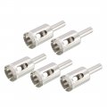 Uxcell 5pcs 20mm Diamond Coated Hole Saw Drill Bits For Glass Ceramic Tile Marble Rock Porcelain Bottles Pots Brick