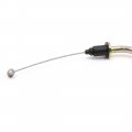 Uxcell Black Rubber Coated Motorcycle Motorbike Throttle Cable Wire For Yamaha Ybr125