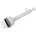 White Flush Valve Replacement For 211-1112 Mansfield Toilet Tanks Plastic Rounded Body Tower Type Easy To Install